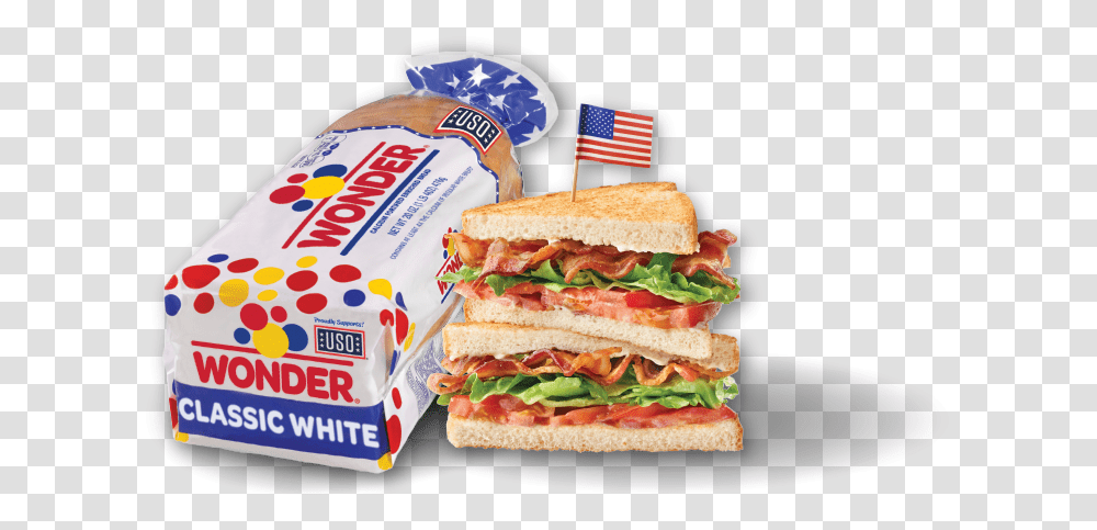 Uso Items2x Wonder White Bread Vegan, Burger, Food, Lunch, Meal Transparent Png