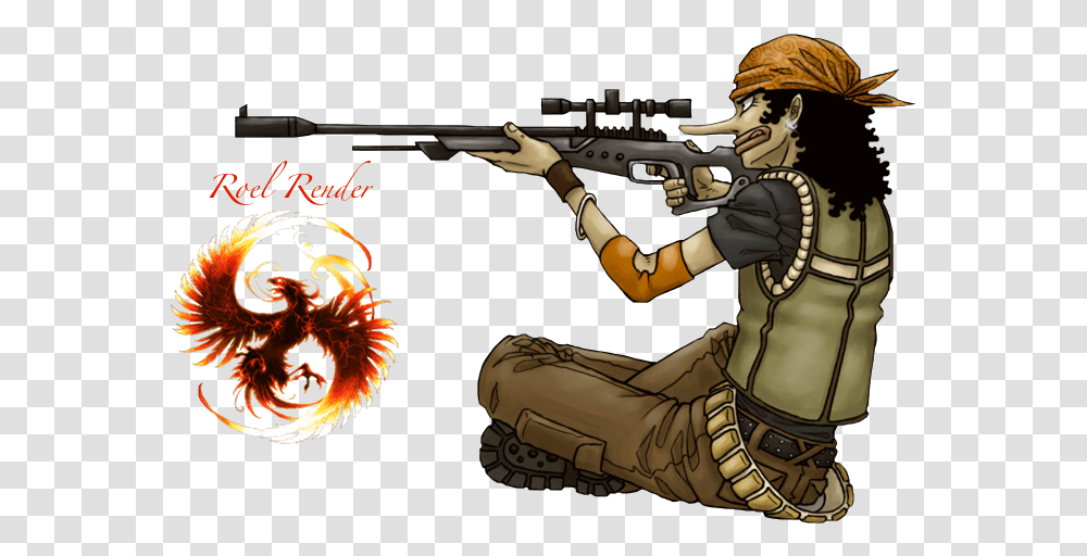 Usopp Uses A Gun, Weapon, Weaponry, Person, Human Transparent Png