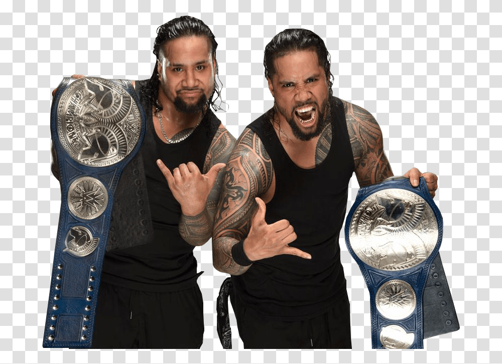 Usos Smackdown Tag Team Champions, Skin, Person, Human, Tattoo Transparent Png