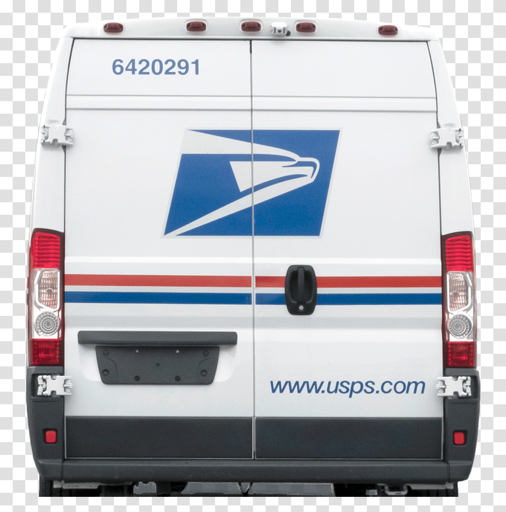 Usps Postmaster Truck, Van, Vehicle, Transportation, Ambulance Transparent Png