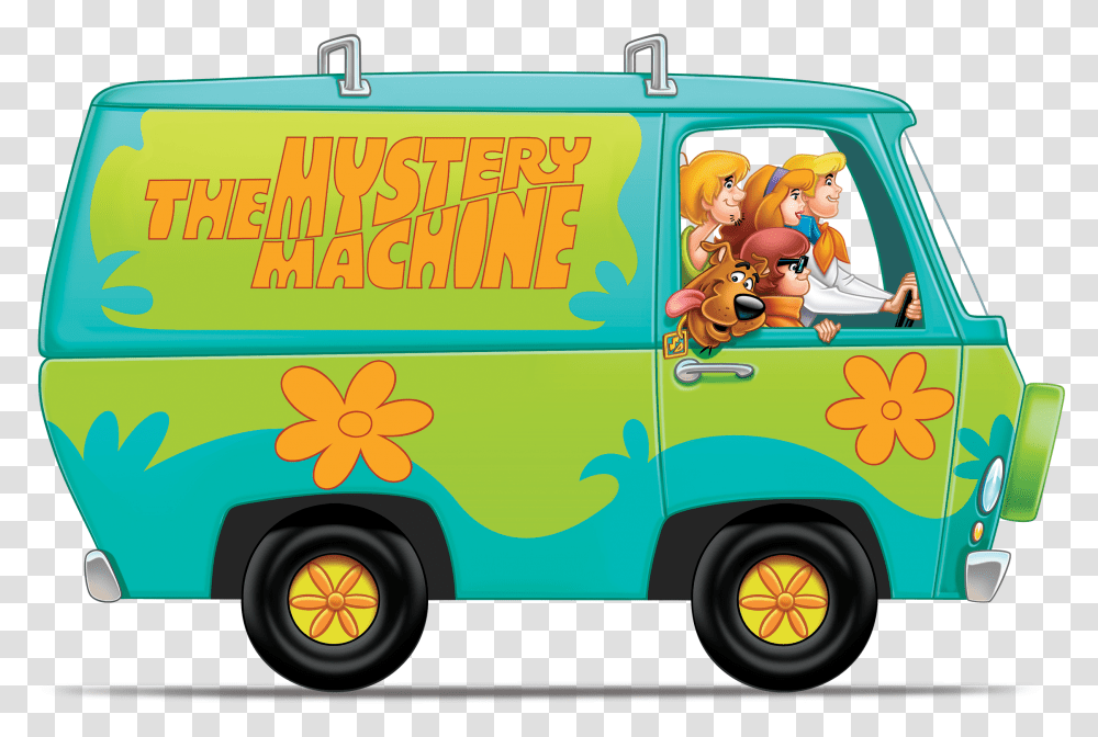 Usps Scooby Doo Stamps, Van, Vehicle, Transportation, Person Transparent Png