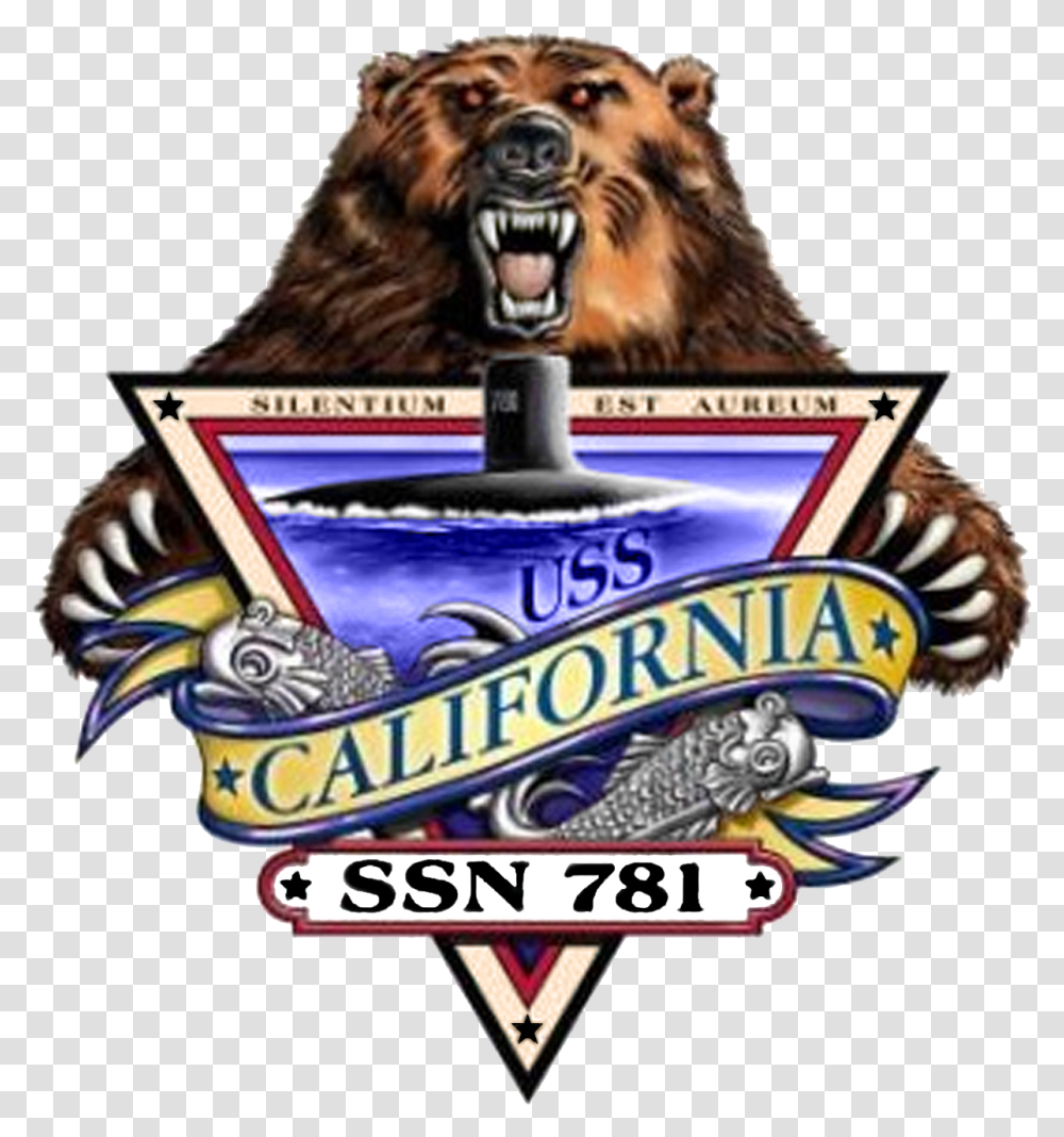 Uss California Ssn 781 Crest Uss California Ssn 781 Logo, Flyer, Advertisement, Mammal, Animal Transparent Png