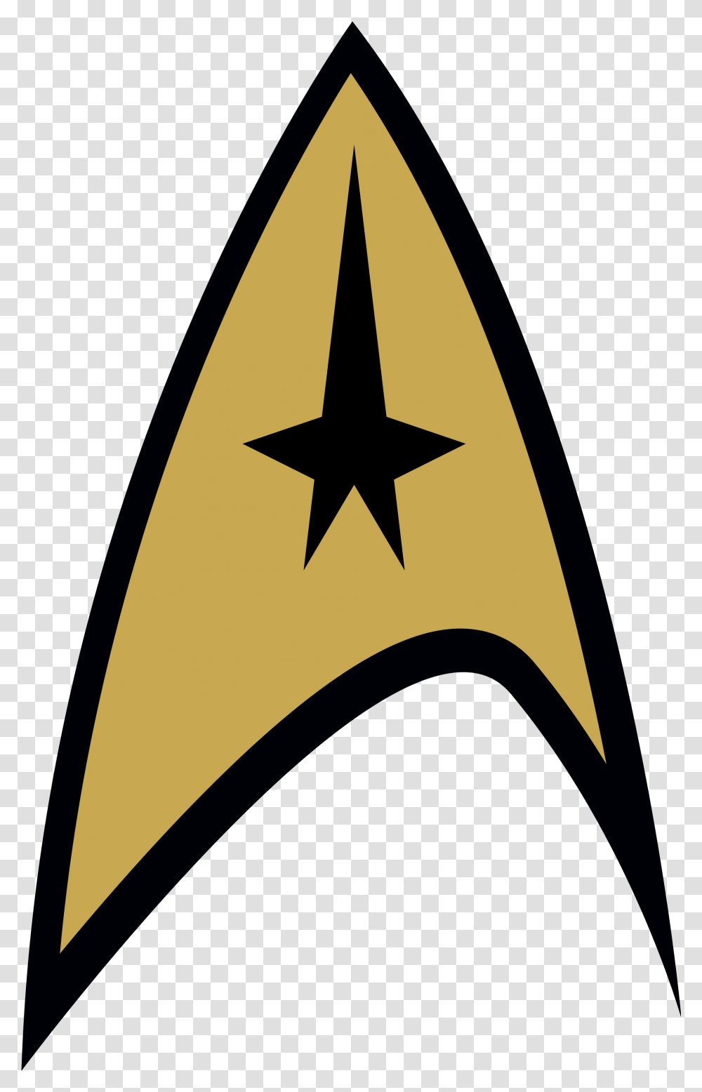 Uss Enterprise Patch Star Trek Tos Insignia, Star Symbol Transparent Png