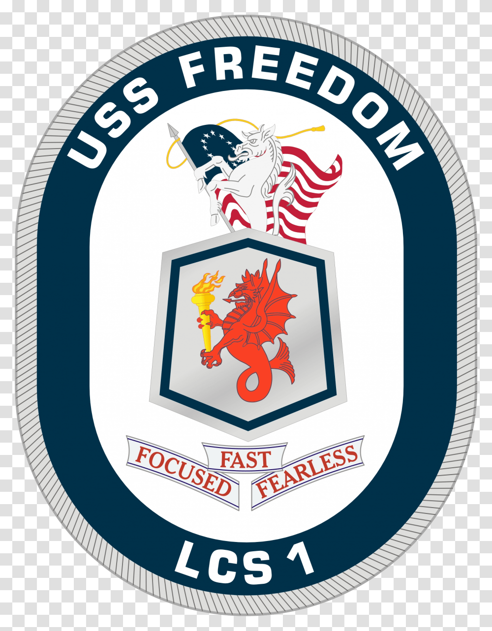 Uss Freedom Lcs1 Crest Us Navy Lcs 7 Ship Emblem, Logo, Trademark, Badge Transparent Png
