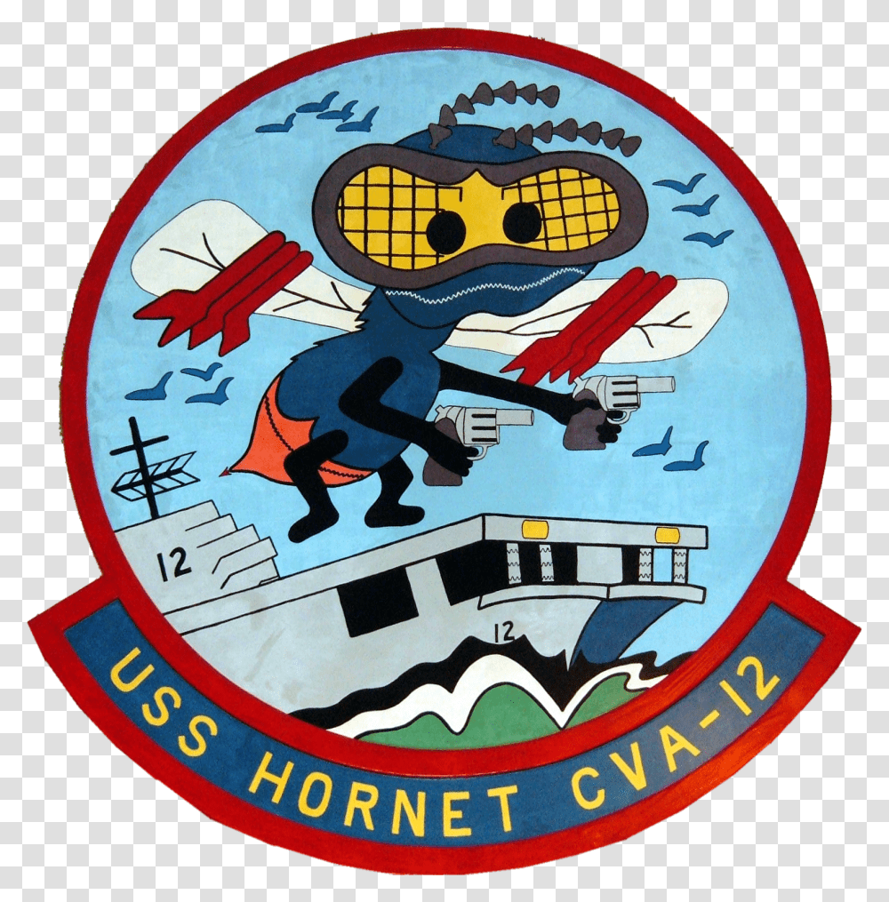 Uss Hornet Insignia 1953 Emblem, Logo, Trademark, Label Transparent Png
