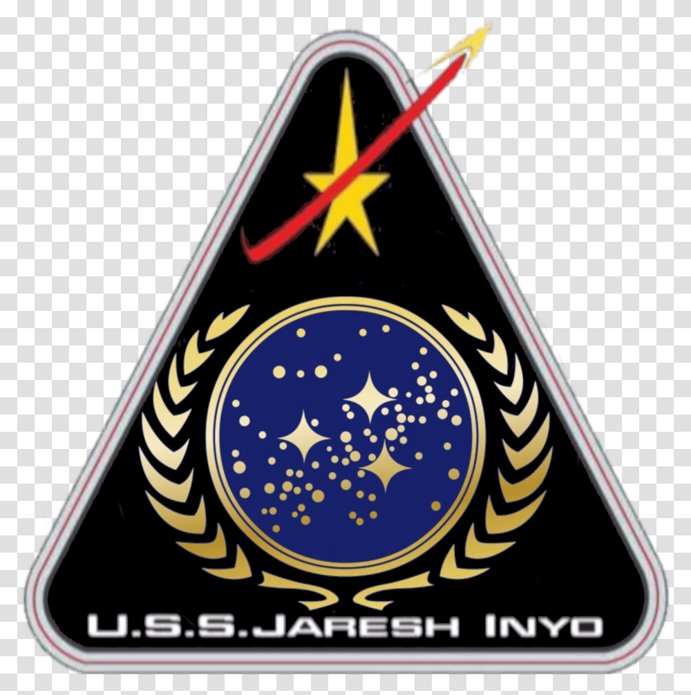 Uss Jaresh Star Trek Ufp, Symbol, Triangle, Logo, Trademark Transparent Png