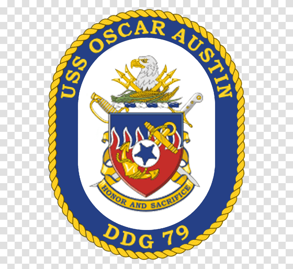 Uss Oscar Austin Ddg 79 Crest Uss Forrest Sherman Crest, Logo, Trademark, Emblem Transparent Png
