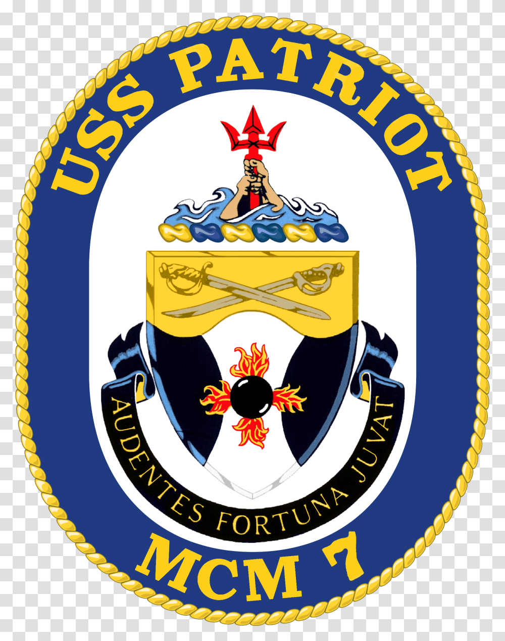 Uss Patriot Mcm 7 Crest Uss Chief Mcm 14 Crest, Logo, Trademark, Badge Transparent Png