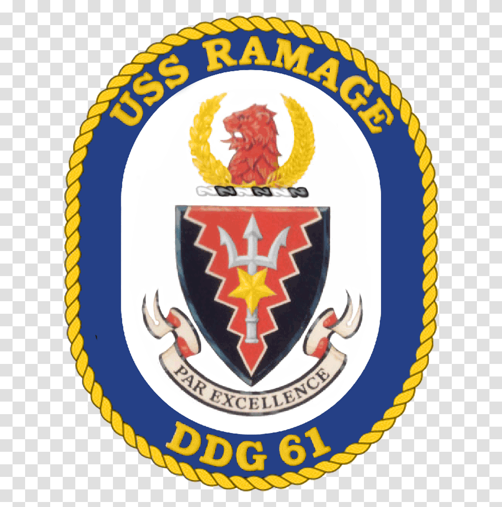 Uss Ramage Crest, Armor, Logo, Trademark Transparent Png