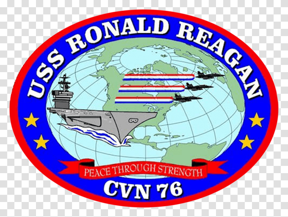 Uss Ronald Reagan Coa, Logo, Trademark, Label Transparent Png
