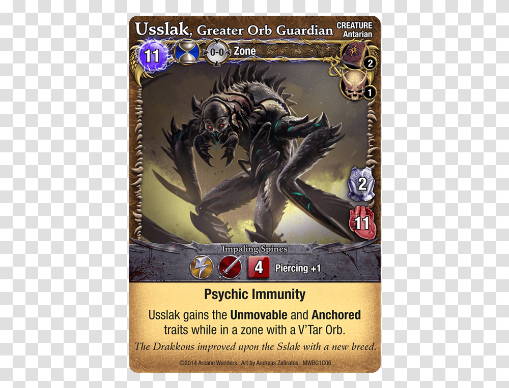 Usslak Mage Wars Warlord Creature, Poster, Advertisement, Person, Human Transparent Png