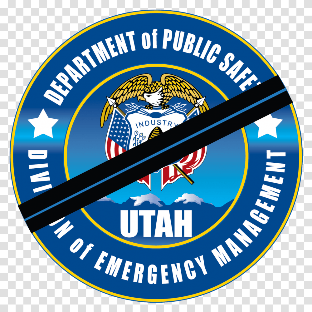 Utah Division Of Emergency Management Dem Emblem, Logo, Symbol, Trademark, Text Transparent Png