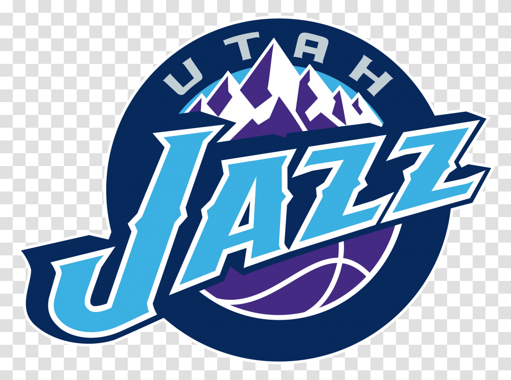 Utah Jazz Old Logo, Purple, Label Transparent Png