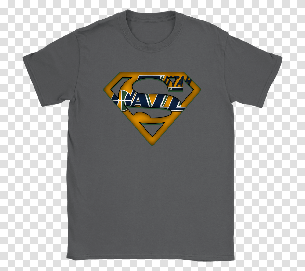 Utah Jazz X Superman Nba Shirts Nfl, Clothing, Apparel, T-Shirt Transparent Png