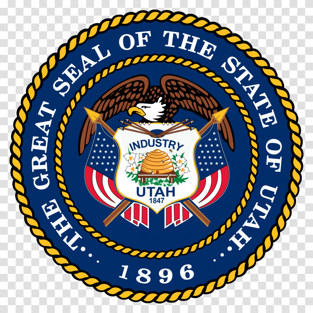 Utah State Seal Vector, Logo, Trademark, Emblem Transparent Png