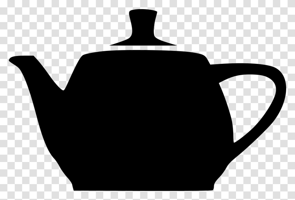 Utah Teapot Kettle Silhouette Teapot, Pottery Transparent Png