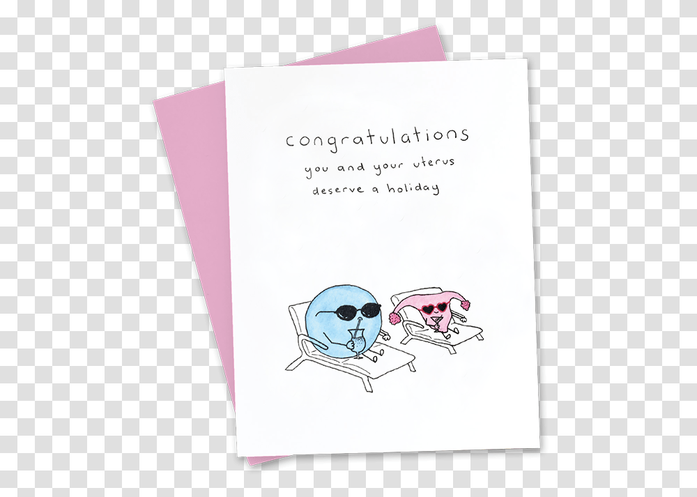 Uteservus Baby Greeting Card - Josie Eadie Uterus, Sunglasses, Accessories, Accessory, Text Transparent Png