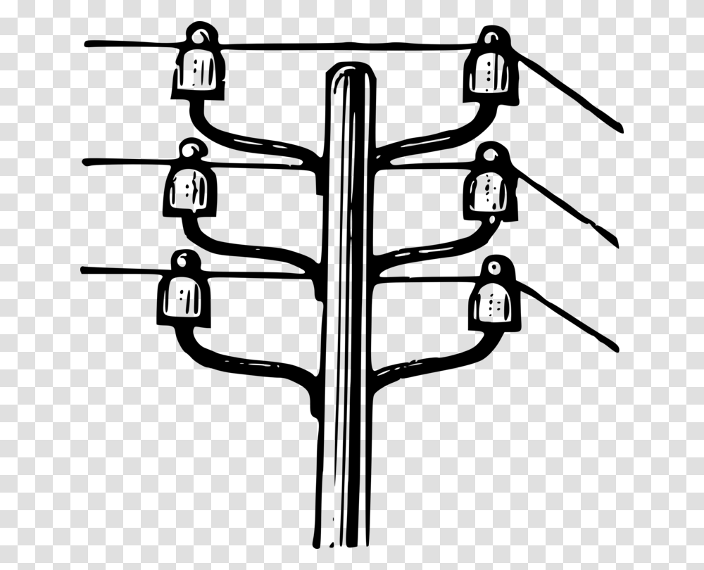Utility Pole Electricity Overhead Power Line Electric Power, Gray, World Of Warcraft Transparent Png