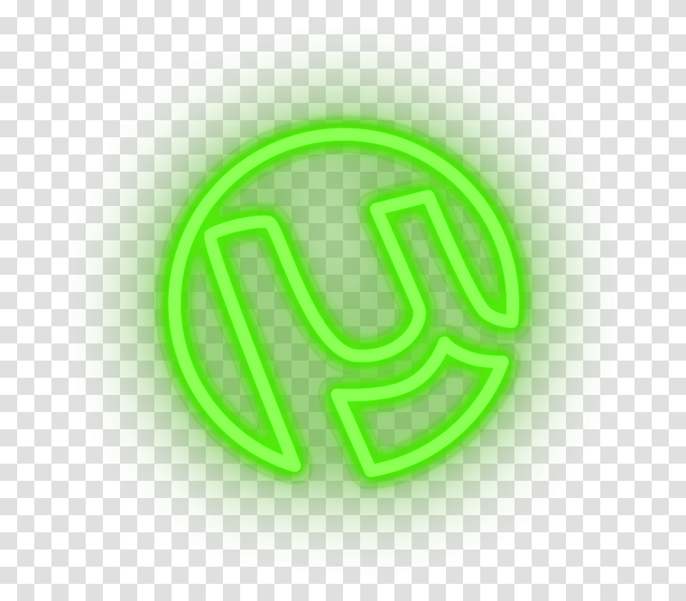Utorrent Neon Sign Vertical, Green, Symbol, Recycling Symbol, Tape Transparent Png