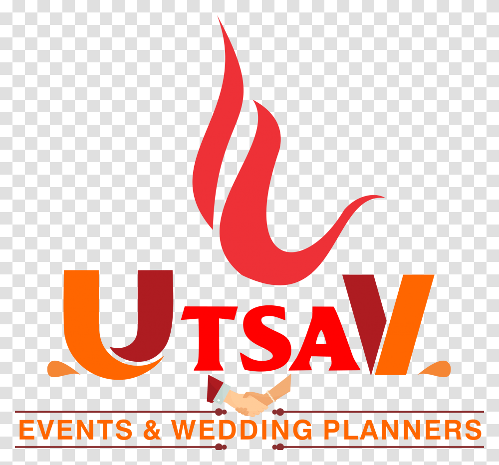 Utsav Events And Wedding Planners Utsav Name Logo, Label, Alphabet, Poster Transparent Png