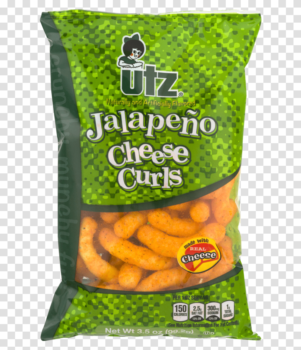 Utz Cheese Curls Jalapeno Utz Jalapeno Cheese Curls, Plant, Food, Pickle, Relish Transparent Png