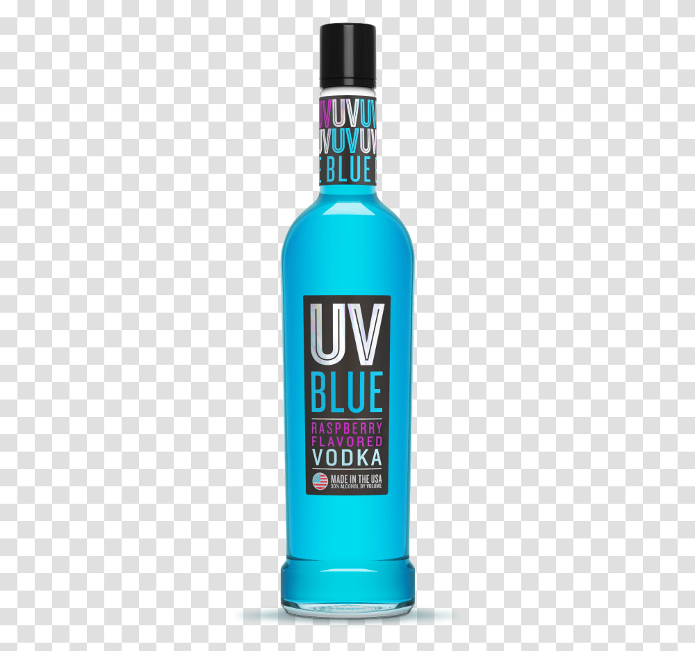 Uv Blue Alcohol, Liquor, Beverage, Drink, Bottle Transparent Png