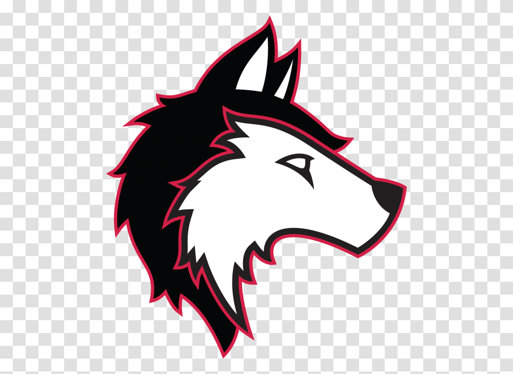 Uw Marathon County Huskies Wolf Head Logo, Dragon, Stencil Transparent Png