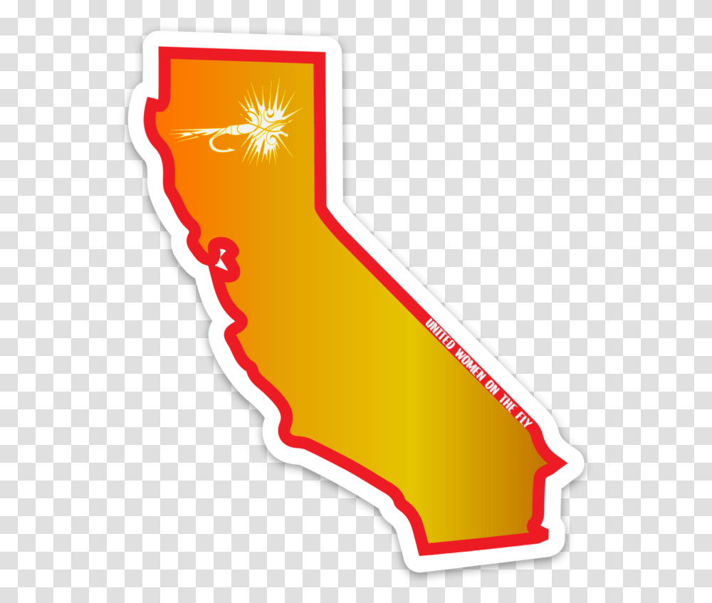 Uwotf California State Sticker, Label, Ketchup, Food Transparent Png