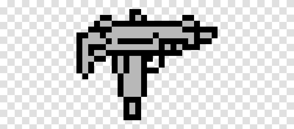 Uzi Pixel Art, Word, Minecraft, Stencil Transparent Png