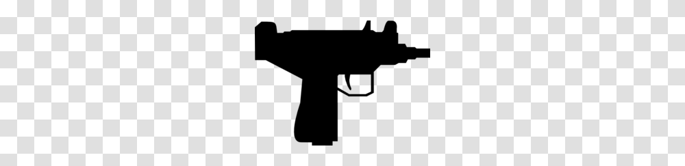 Uzi Silhouette Clipart, Gray, World Of Warcraft Transparent Png