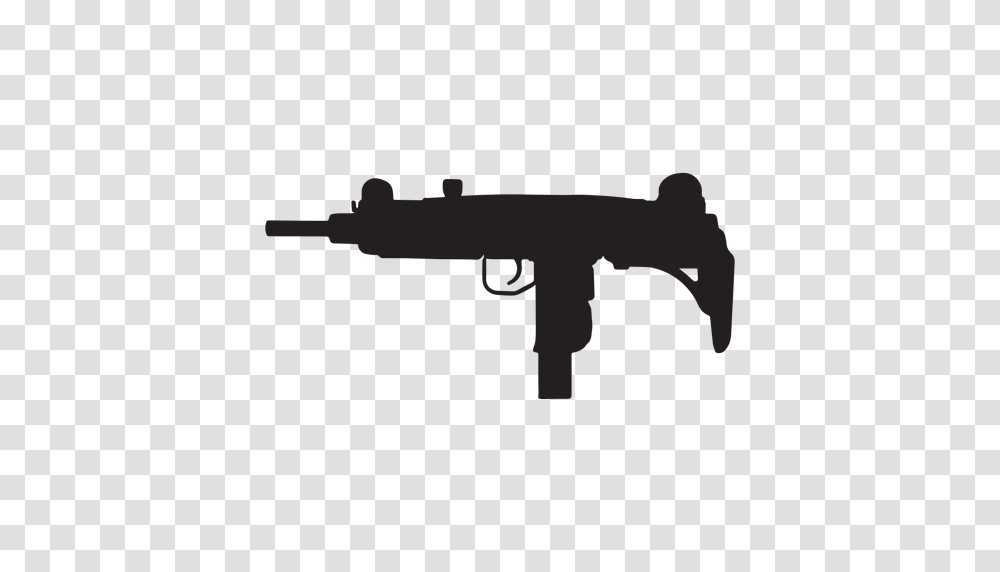 Uzi Submachine Gun Grey Silhouette, Weapon, Weaponry, Toy, Water Gun Transparent Png