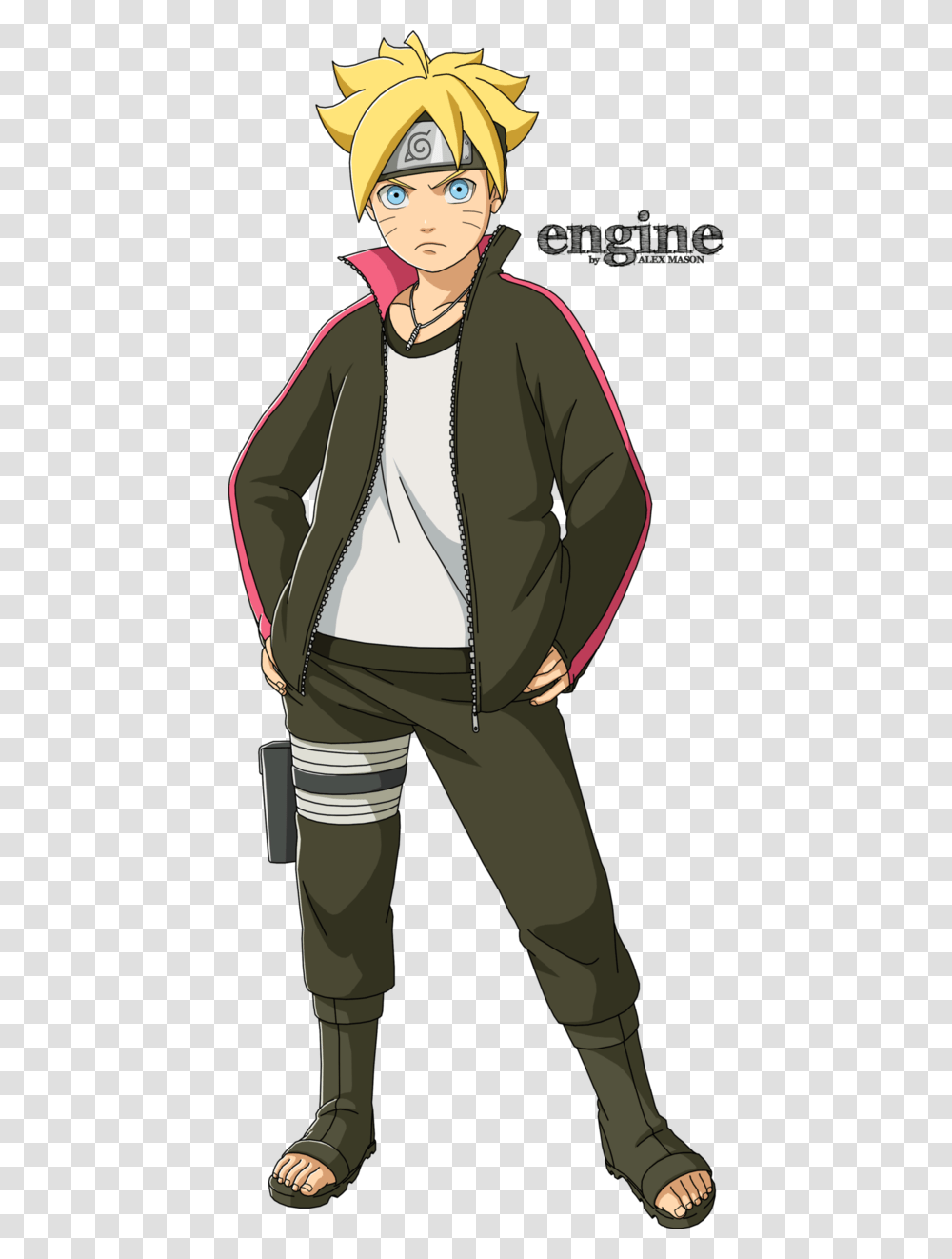 Uzumaki Boruto Full Body, Apparel, Jacket, Coat Transparent Png