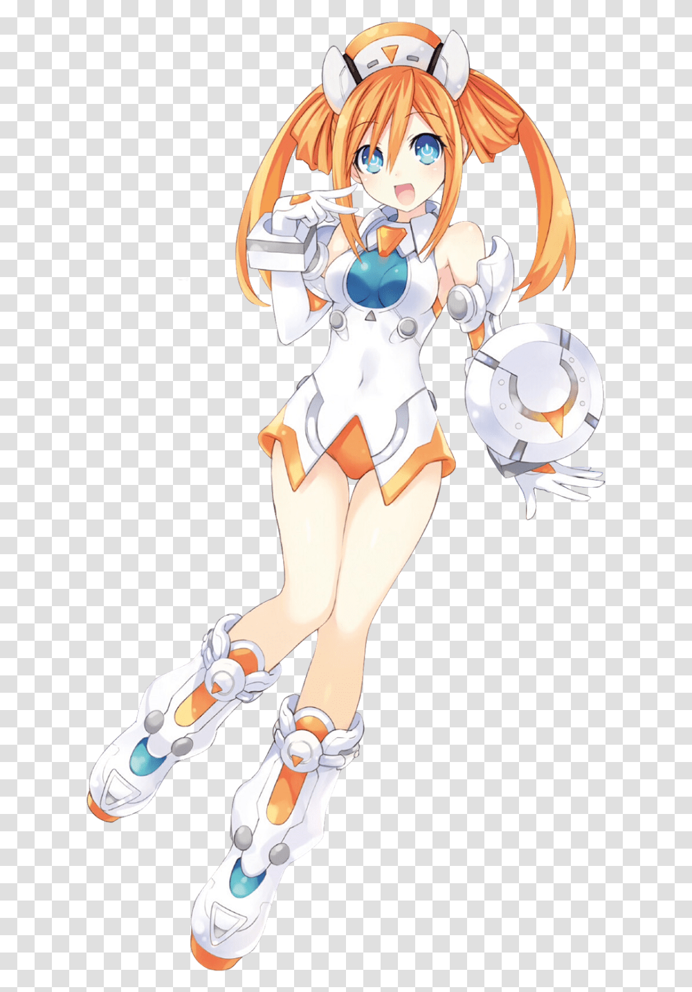 Uzume Tennouboshi Hyperdimension Neptunia Orange Heart, Comics, Book, Manga, Person Transparent Png