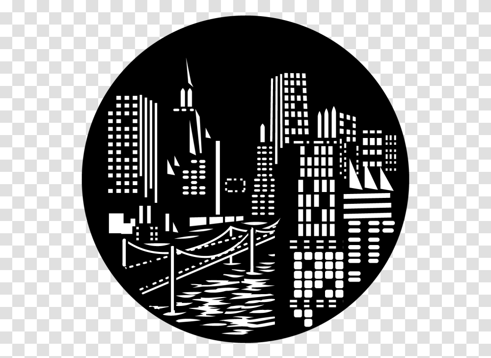 V 7 6 Wallpapers Night City Bridge Gobo, Metropolis, Urban, Building, High Rise Transparent Png