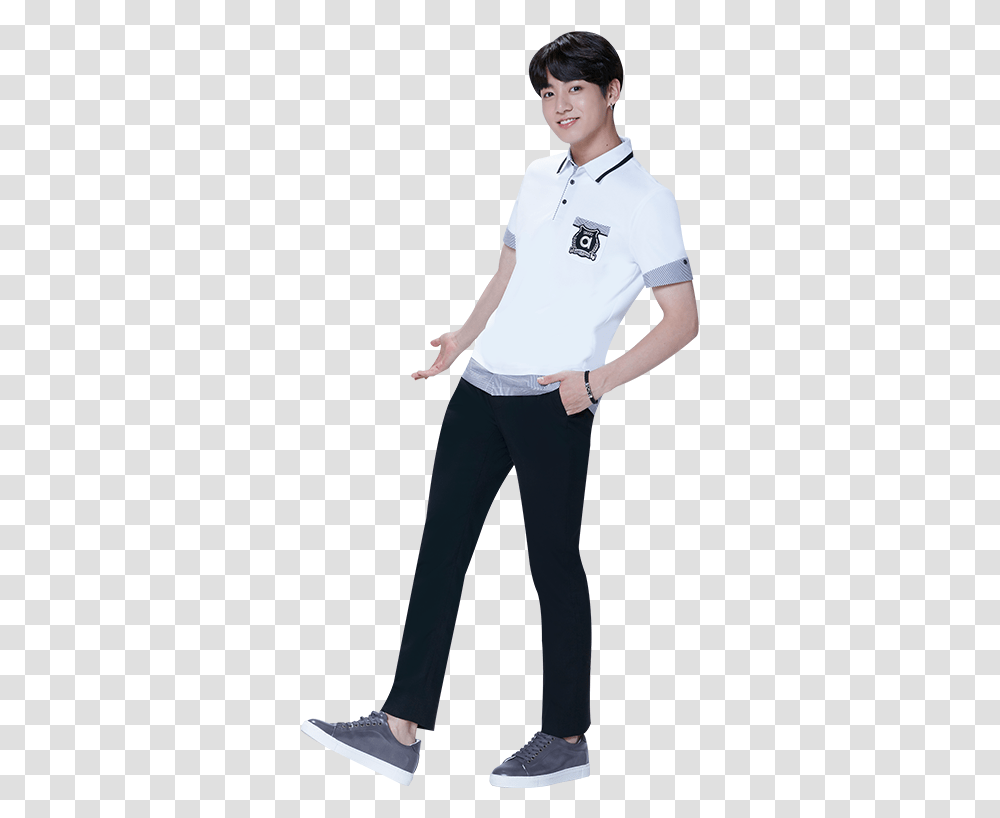 V Bts Full Body, Sleeve, Person, Pants Transparent Png