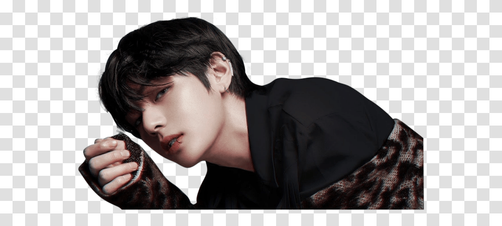 V Bts Love Yourself Tear, Face, Person, Human, Performer Transparent Png