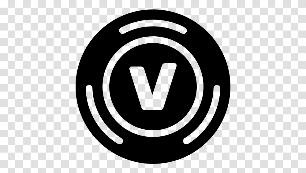 V Bucks Logo, Gray, World Of Warcraft Transparent Png