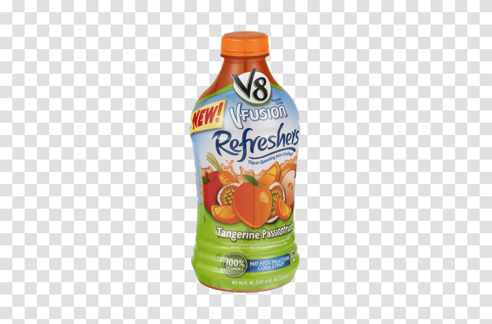 V Fusion Tangerine Passionfruit Vegetable Fruit Juice, Beverage, Drink, Ketchup, Food Transparent Png