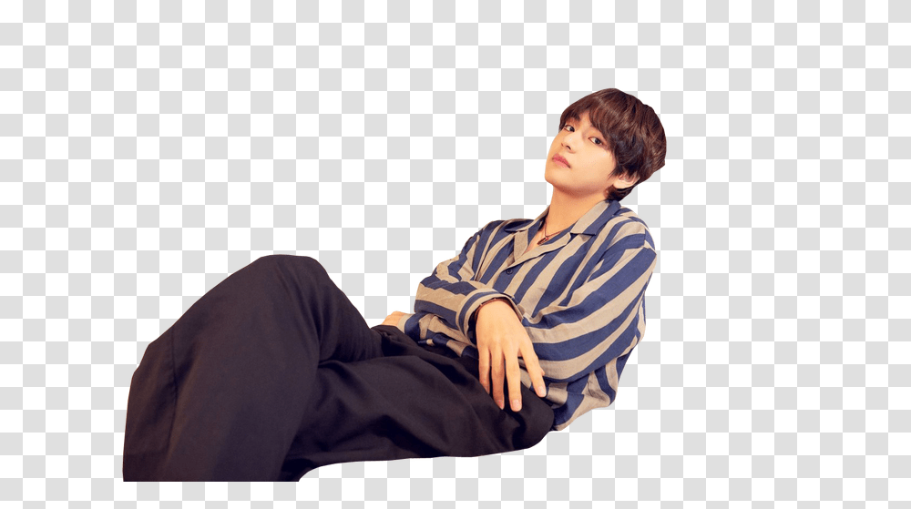 V Taehyung No Need To Give Credits, Sleeve, Person, Sitting Transparent Png