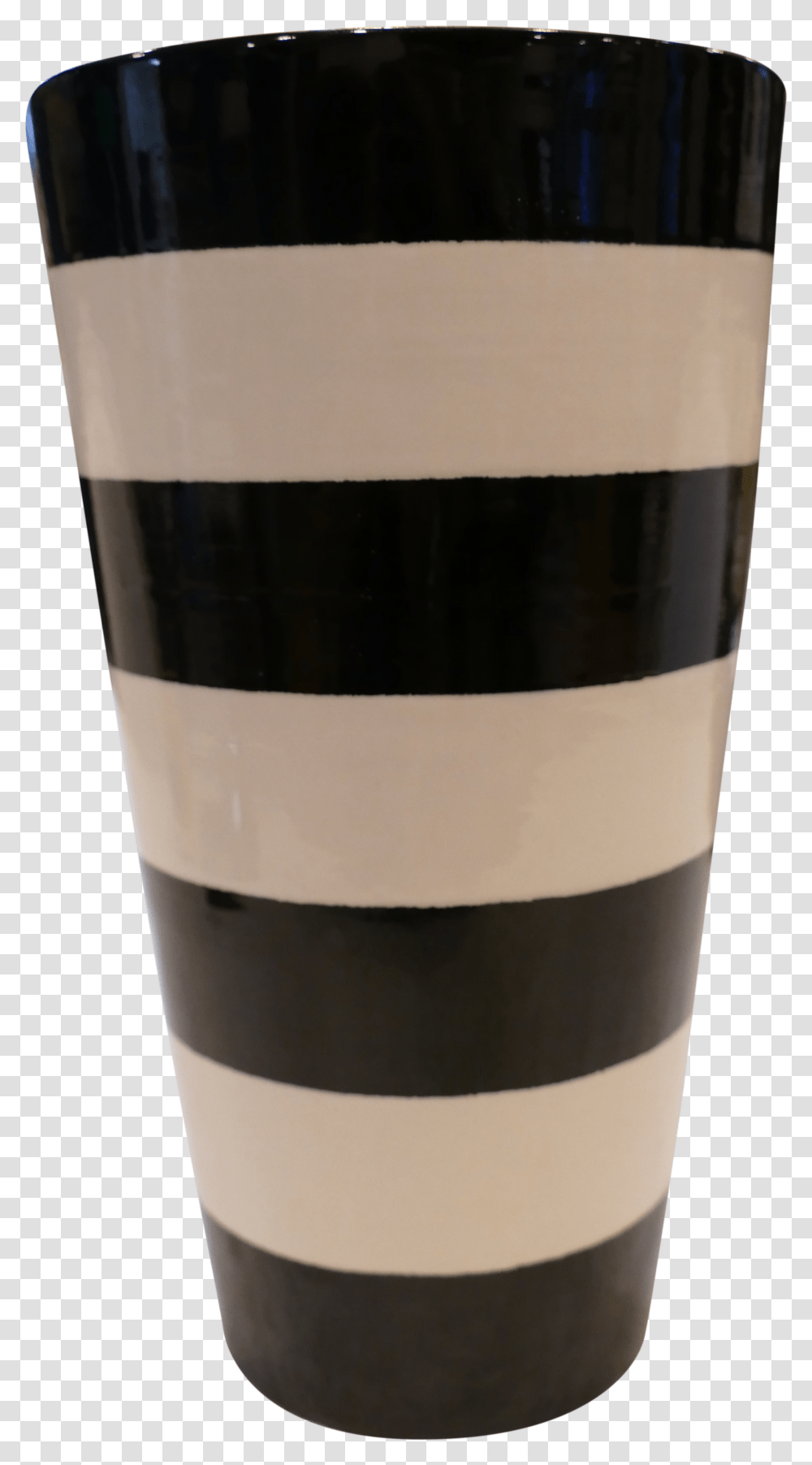 V Vase Canopy In Black Stripe Cylinder Transparent Png