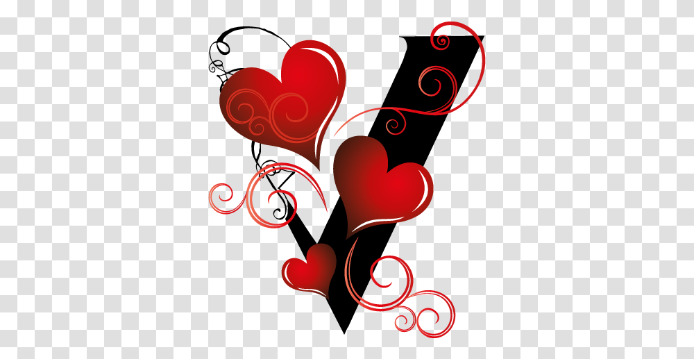 V Vs Logo Design Love, Graphics, Art, Floral Design, Pattern Transparent Png
