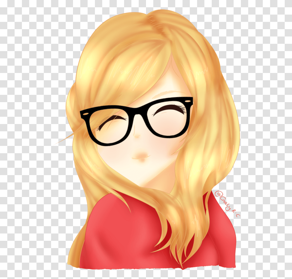 V31 Photos Girl With Glasses X 2953922427 Girl Anime With Eyeglasses, Hair, Person, Face, Head Transparent Png