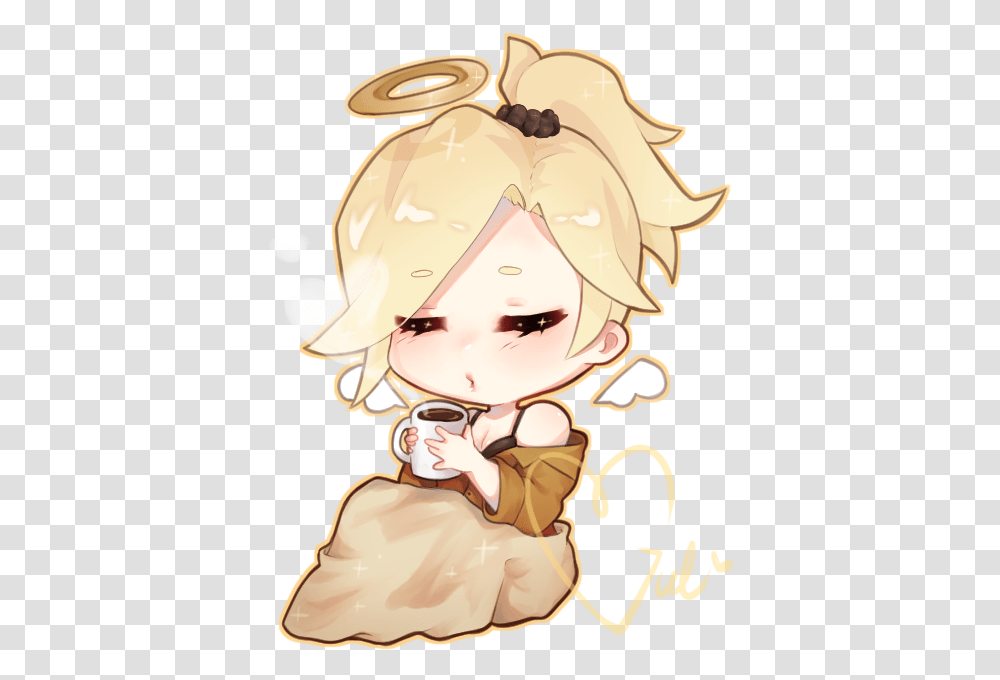 Va And Mercy Cute Mercy Overwatch, Helmet, Person, Sweets Transparent Png