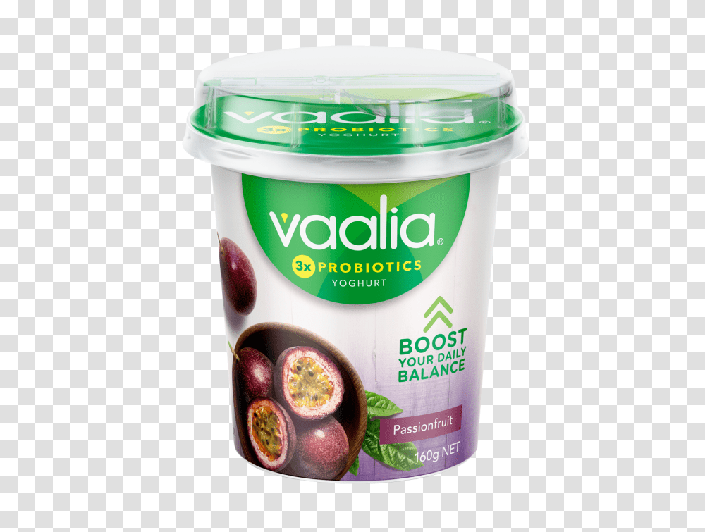 Vaalia Low Fat Passionfruit, Yogurt, Dessert, Food, Plant Transparent Png