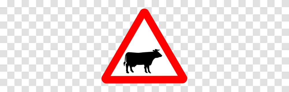 Vaca Clip Art, Road Sign, Cow, Cattle Transparent Png