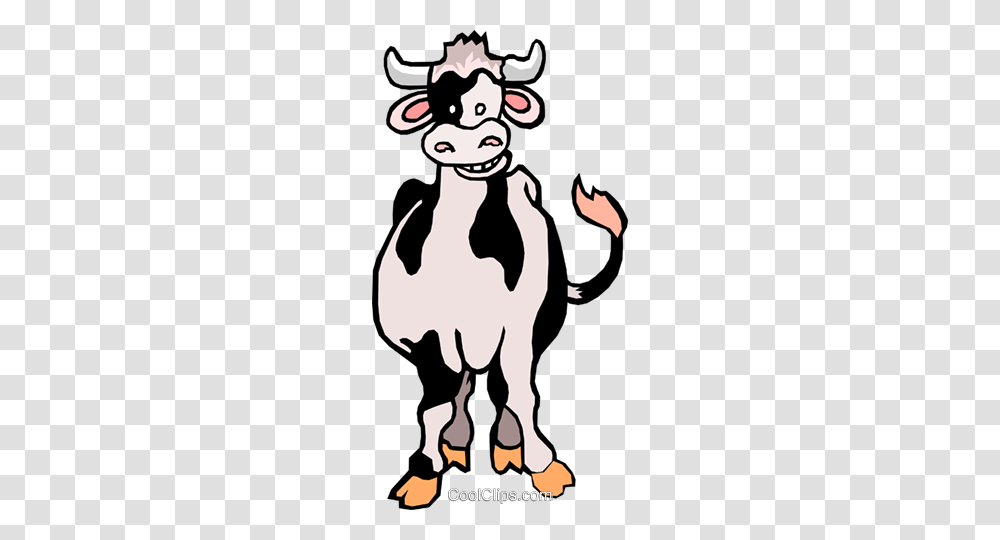 Vaca Dos Desenhos Animados Livre De Direitos Vetores Clip Art, Cow, Cattle, Mammal, Animal Transparent Png