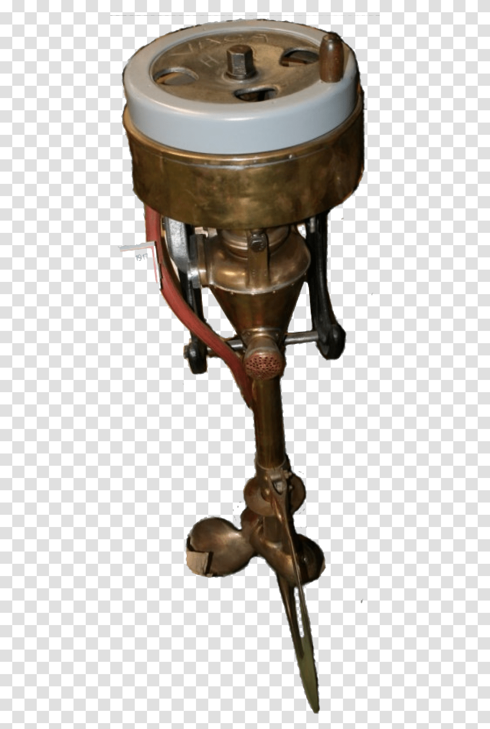 Vaca Jack Craib S Rowboat Motor Information Site Antique, Bronze, Lamp, Machine, Glass Transparent Png