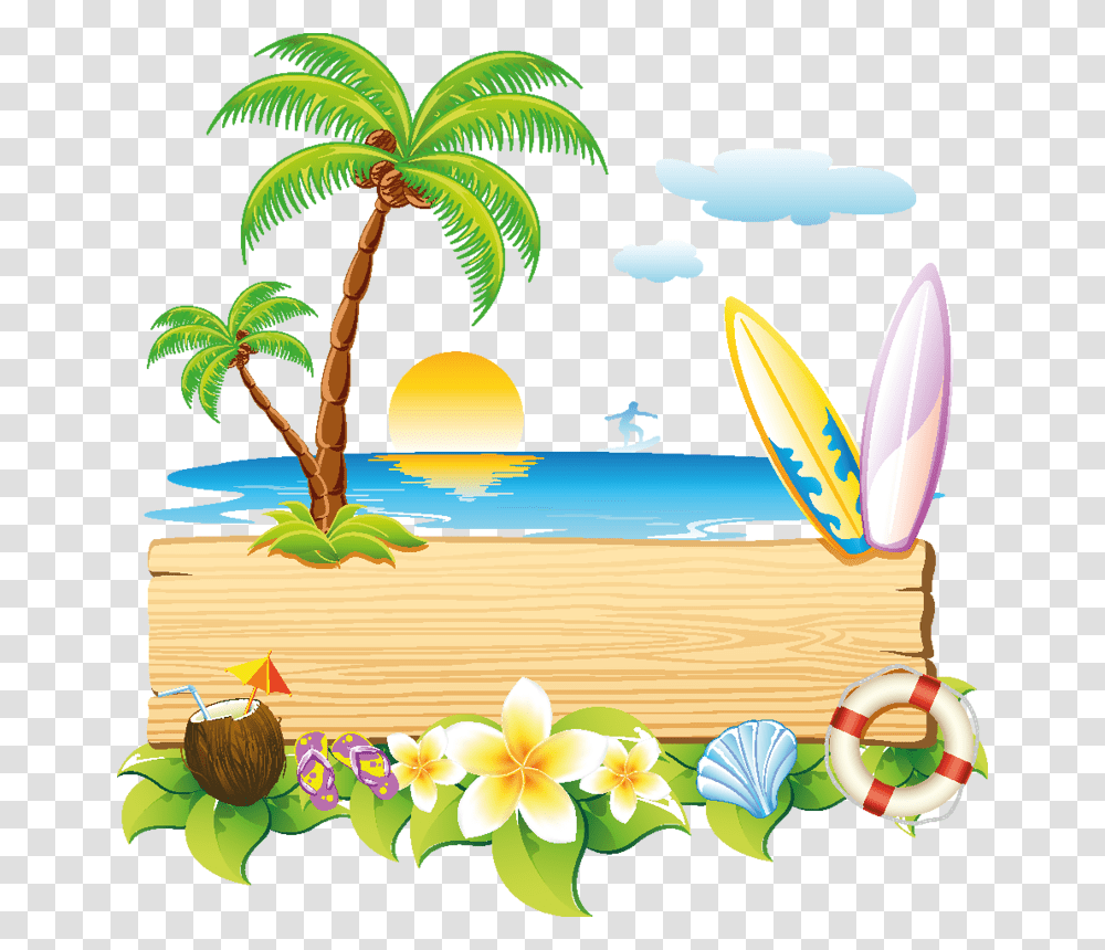 Vacation Beach Image Summer Clipart, Floral Design, Pattern, Outdoors Transparent Png