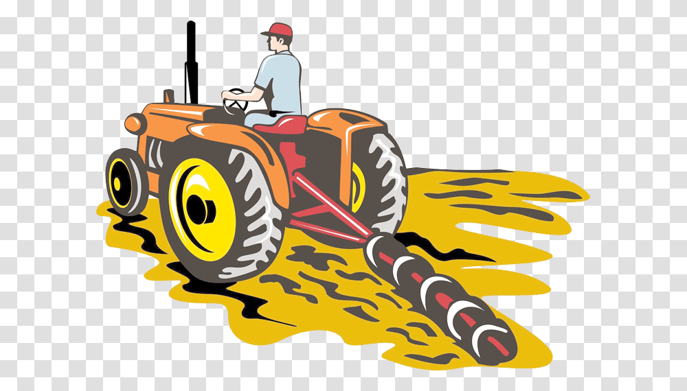 Vacation Clipart Drove, Tractor, Vehicle, Transportation, Bulldozer Transparent Png