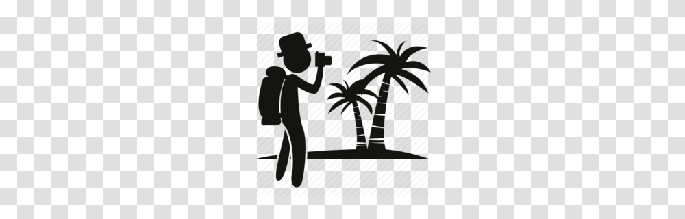 Vacation Clipart, Silhouette, Stencil, Duel Transparent Png